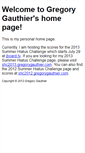 Mobile Screenshot of gregorygauthier.com