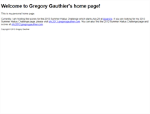 Tablet Screenshot of gregorygauthier.com